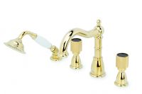 Смеситель для раковины встраиваемый Boheme Royal Cristal 395-Royal/CRST схема 1