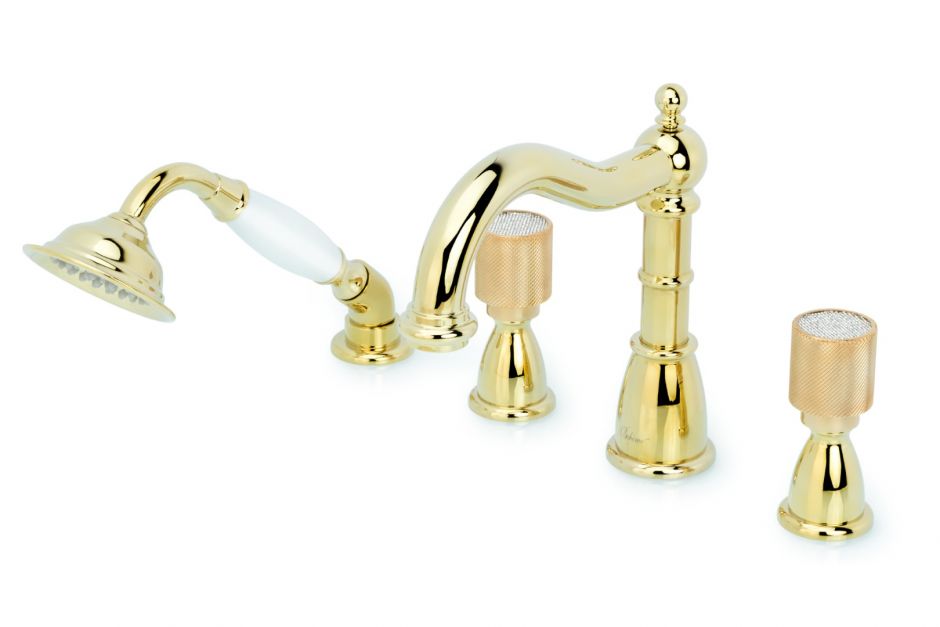 Смеситель для раковины Boheme Royal Cristal 395-Royal/CRST встраиваемый