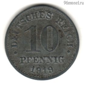 Германия 10 пфеннигов 1919