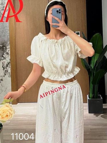 Домашний костюм с брюками  AIPINGNA 11004 (белый)