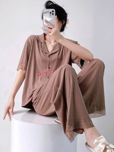 Домашний костюм с брюками  AIPINGNA 9020 (кофе с молоком)