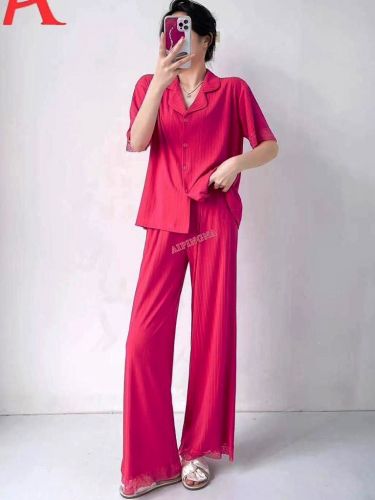 Домашний костюм с брюками  AIPINGNA 9020 (малиновый)