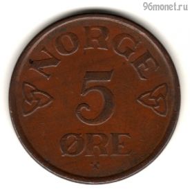 Норвегия 5 эре 1956