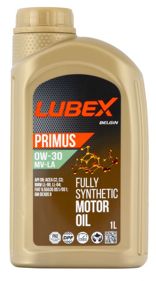 Lubex PRIMUS MV-LA 0W-30, 1л