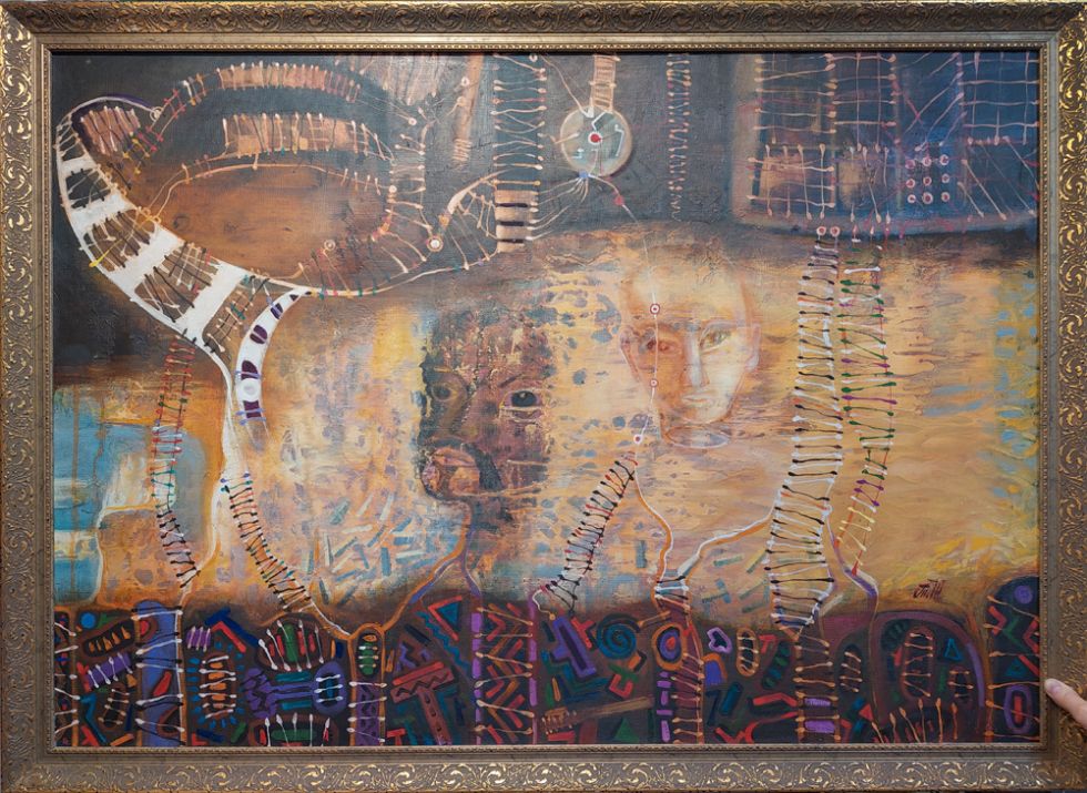 интерьерная энергокартина "Квантовое поле"