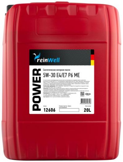 ReinWell Power P6 ME 5W-30 Е4/Е7, 20л