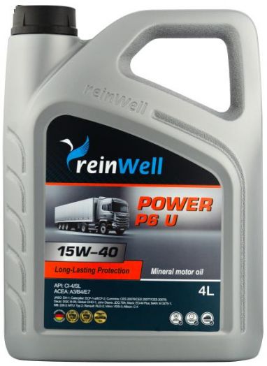 ReinWell Power P6 U 15W-40 CI-4, 4л