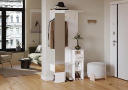 Прихожая Лига (ш850*г338*в1850мм) Белый