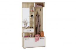 Прихожая КАНЗАС (ш1000*г409*в2050мм) Сонома/Белый