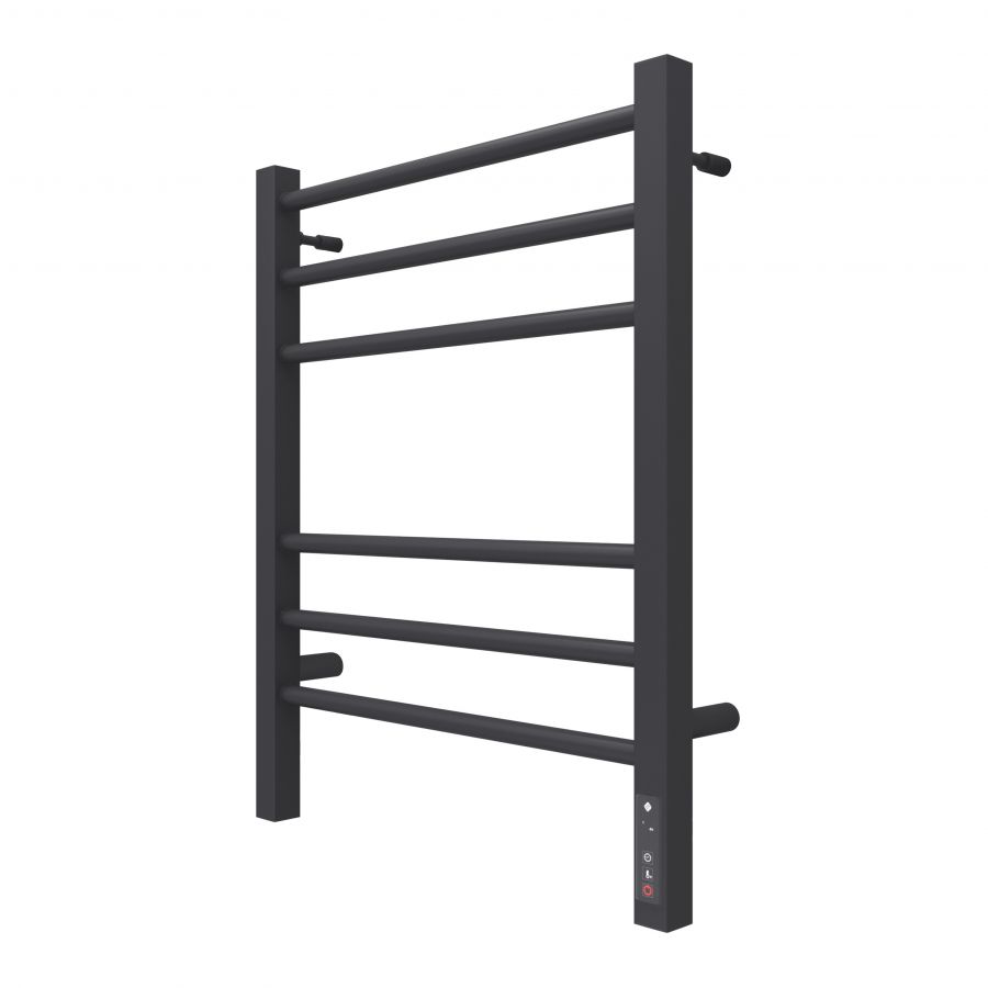 Сицилия П6 450х600 электро КС ЧЕРНЫЙ МУАР ( new встроен диммер) Полотенцесушитель TERMINUS