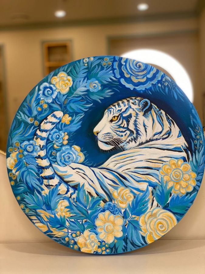 Картина"Снежный тигр"