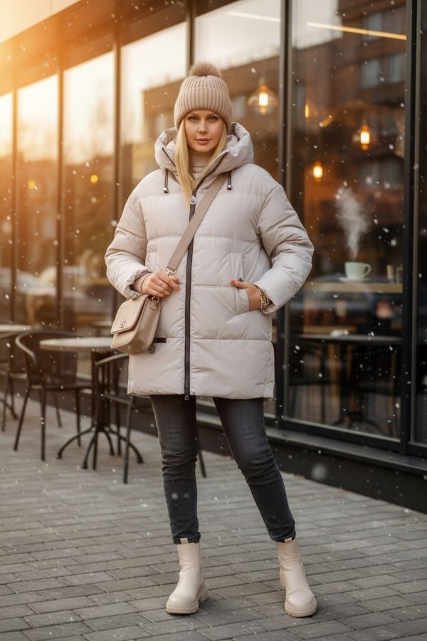 Куртка Евро-зима арт.2881 [светло-бежевый]