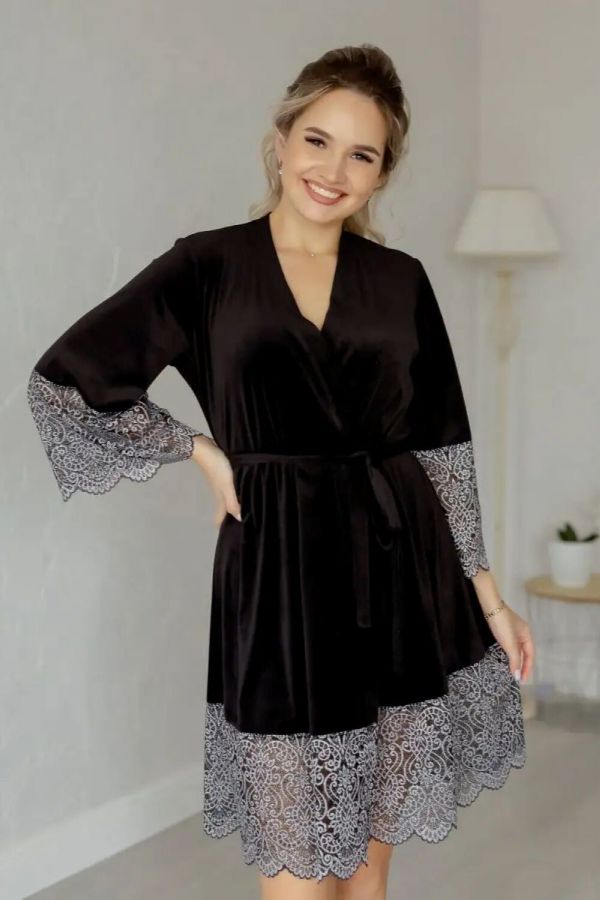 Халат Эрика женский [черный]