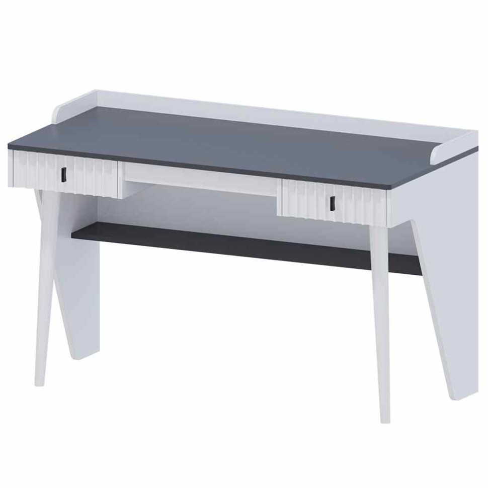 Стол письменный Омега 10 (Белый - антрацит)