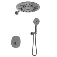 душевая система с термостатом Black&White GH-9201-GM