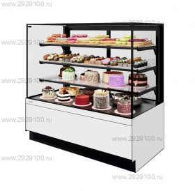 Витрина Chilz Vete II kub lux 130 Белый глянец