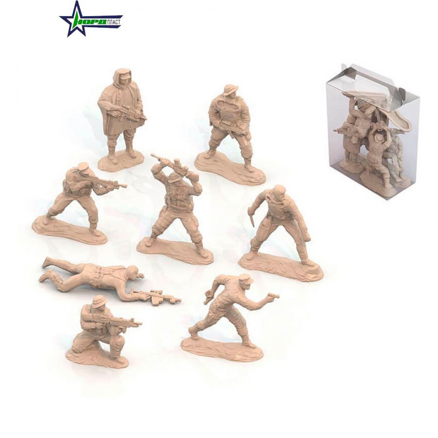 Солдаты "Морские котики" США (8 шт. в малом прозрачном боксе)