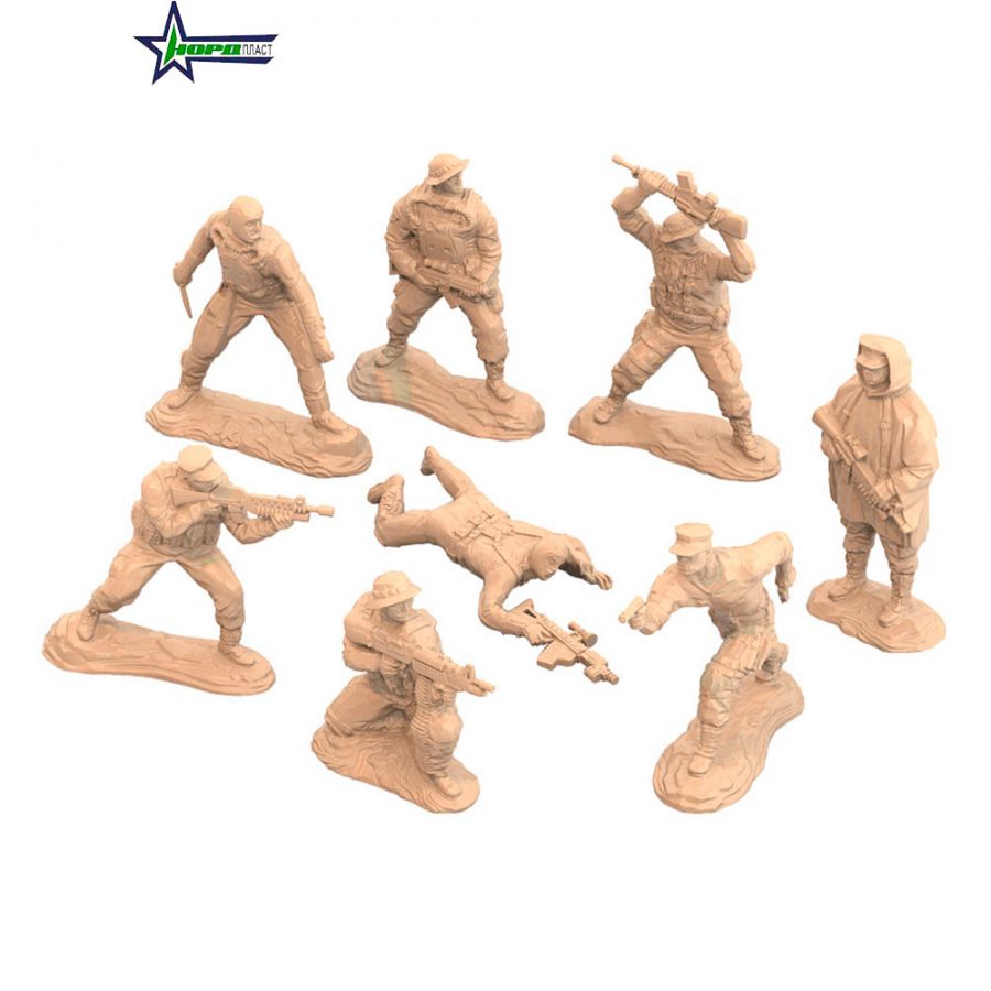 Солдаты "Морские котики" США (8 шт. в малом прозрачном боксе)