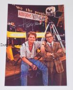 Автографы: Майкл Дж. Фокс, Хьюи Льюис. Назад в будущее I