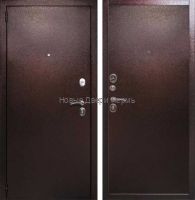 Входная дверь Страж 2К Мет/Мет — Антик медь, 65 мм