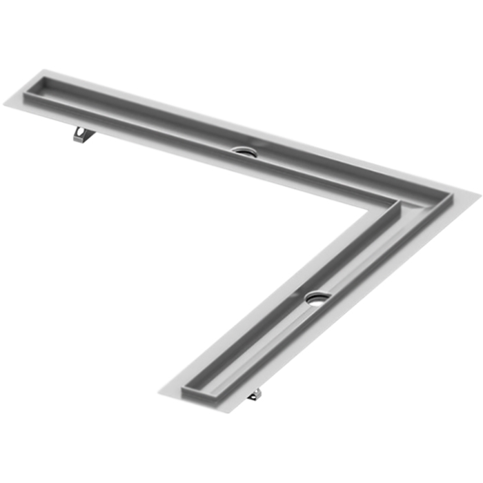 Душевой лоток Tece Drainline 100x100 611000 угловой без крышки цена от 108 702 ₽ Фото Душевой лоток Tece Drainline 100x100 611000 угловой без крышки