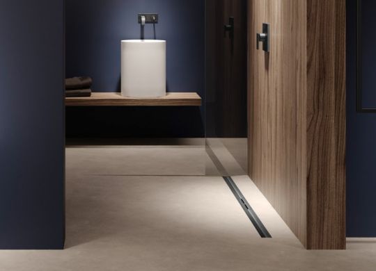 Душевой канал Tece Drainprofile 90 6709решеткой PVD схема 50