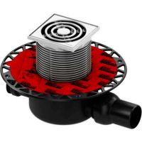Монтажный трап для душа TeceDrainpoint S120 3601200 с декоративной решеткой и фланцем схема 1