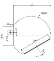 Тропический душ Fima - carlo frattini Wellness F2340 22х22 схема 2