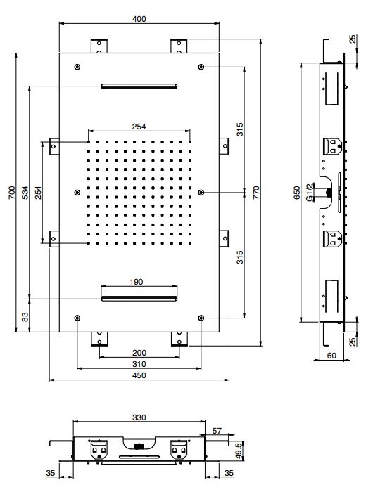 Тропический душ Fima - carlo frattini Wellness F2903 70х40 ФОТО