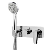 Смеситель с круглой ручной лейкой для душа Fima carlo frattini Spot F3019WX2 схема 1