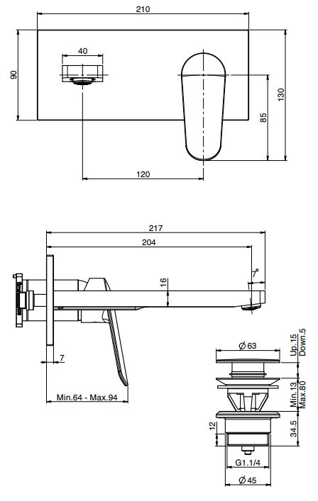Изображение Fima carlo frattini Spot смеситель для раковины F3021LX5