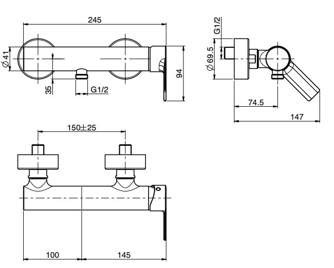 Fima carlo frattini Mast смеситель для душа F3135/1