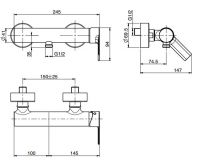 Fima carlo frattini Mast смеситель для душа F3135/1 схема 2