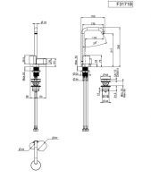 Fima carlo frattini So смеситель для раковины F3171B схема 2