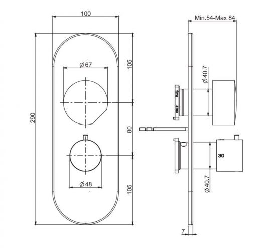 Смеситель для ванны c душем Fima carlo frattini So F3189X7 схема 2