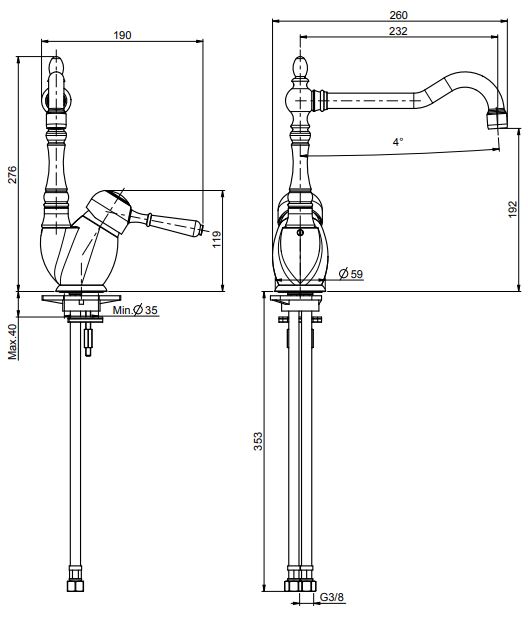 Fima carlo frattini Kitchen смеситель для кухни F3367