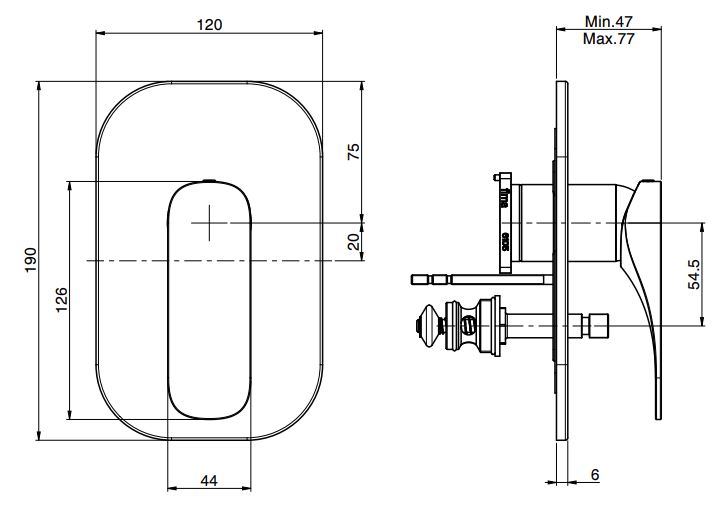 Fima carlo frattini Quad смеситель для ванны/душа F3729X2