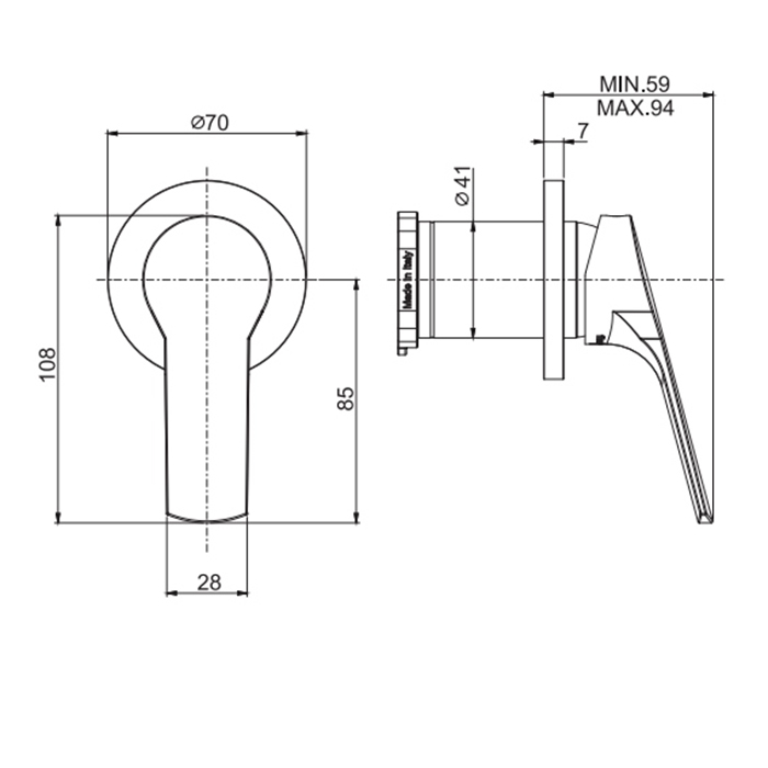 Fima carlo frattini Serie 4 Встроенный смеситель для душа F3763N1 ФОТО