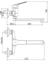 Fima carlo frattini Kitchen смеситель для кухни F3766 схема 2