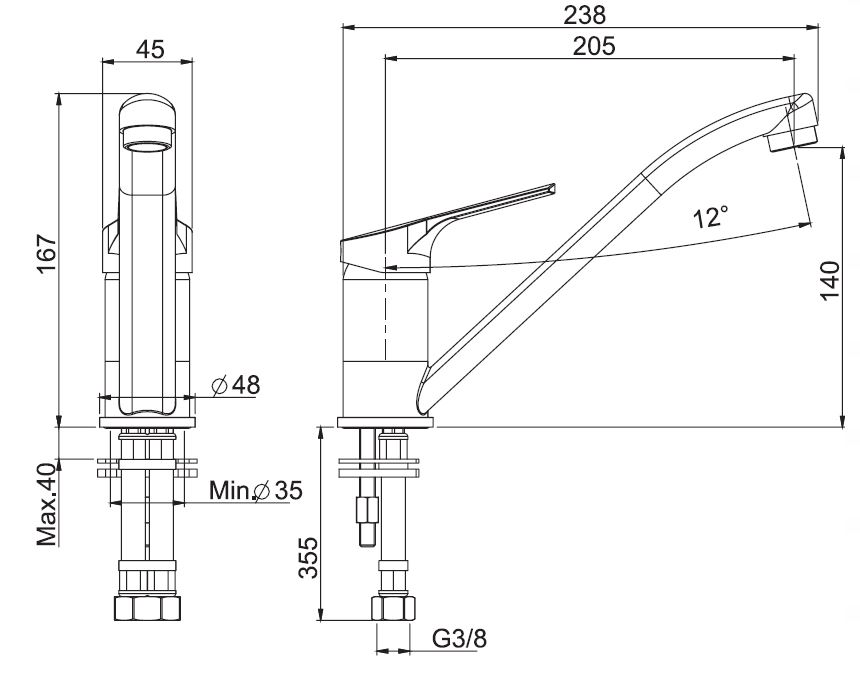 Изображение Fima carlo frattini Kitchen смеситель для кухни F3767