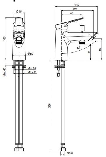 Смеситель для ванны и душа Fima carlo frattini Serie 4 F3784/9N схема 2