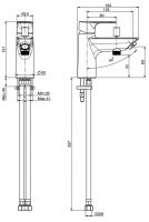 Смеситель для ванны и душа Fima carlo frattini Serie 22 F3834/9 схема 2