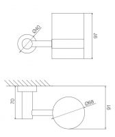 Fima - carlo frattini Rotola стакан F6003/1 схема 2