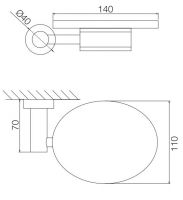 Fima - carlo frattini Rotola мыльница F6003/2 схема 2