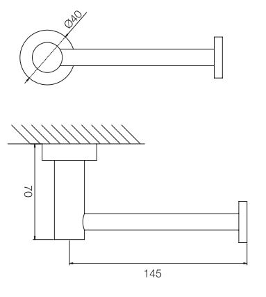 Fima - carlo frattini Spillo Tech держатель для туалетной бумаги F6005T/1 ФОТО