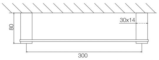 Fima - carlo frattini Quadra полотенцедержатель F6020/30 схема 2