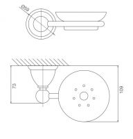 Fima - carlo frattini Style мыльница F6043/2 схема 2