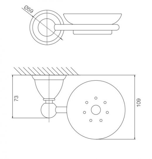 Fima - carlo frattini Style мыльница F6043/2 схема 2