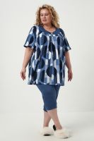 Комплект женский с бриджами 83607 [синий]