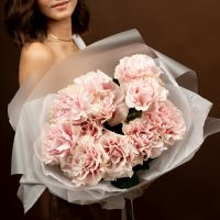 Букет из 11  нежно розовых французких роз. 60см.